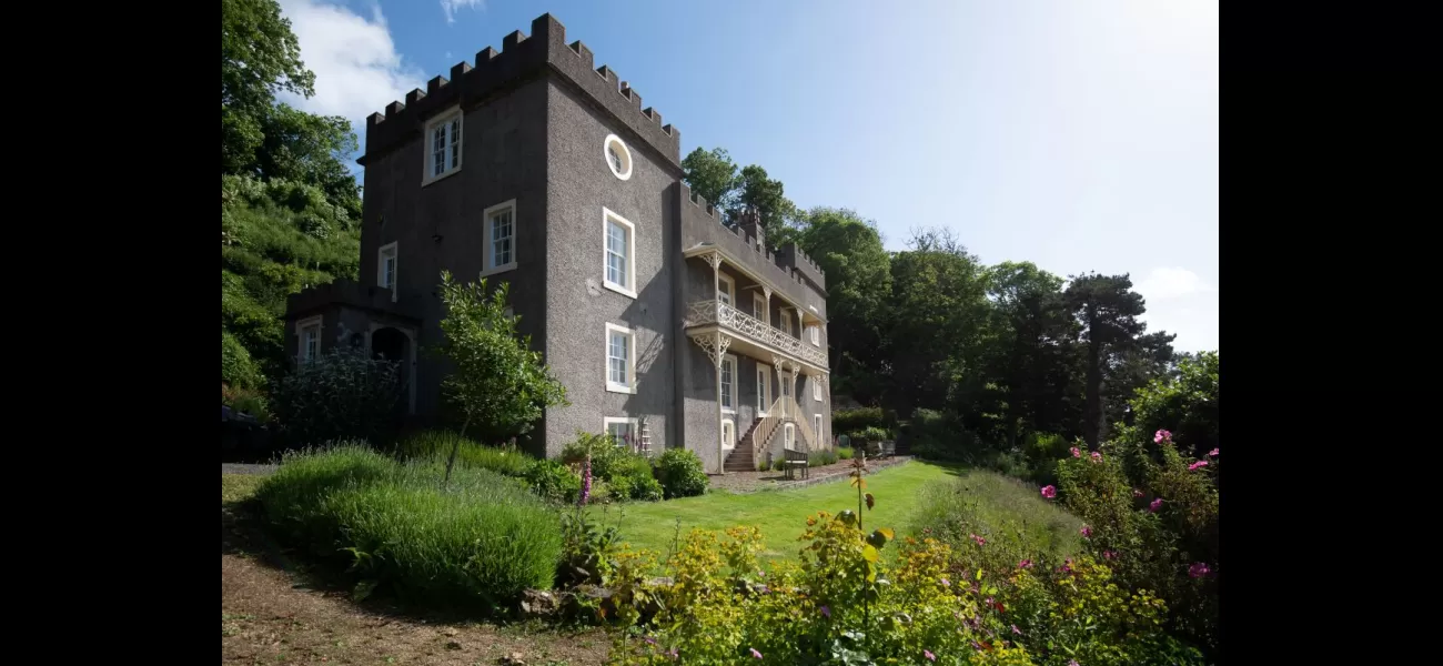 19th century castle overlooking River Tweed for sale