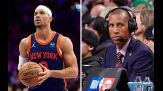 Josh Hart of the Knicks talks to Reggie Miller about fans disrespecting him.