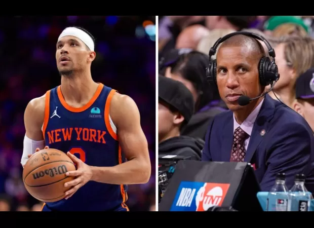 Josh Hart of the Knicks talks to Reggie Miller about fans disrespecting him.