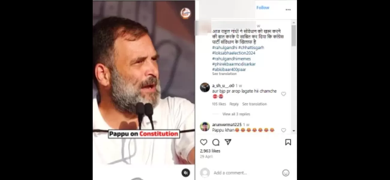 A misleading video of Rahul Gandhi is being circulated, falsely claiming that Congress wants to abolish the constitution.