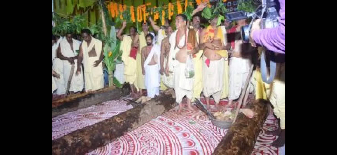 Puri Rath Yatra's chariot construction has started.