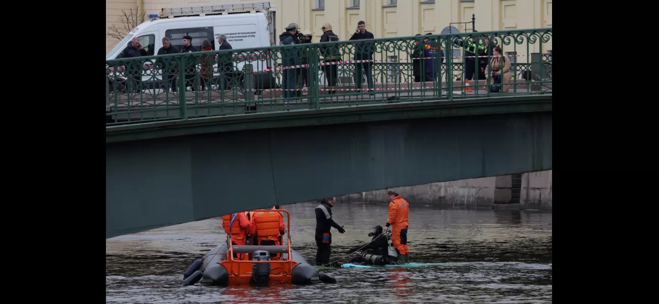 Bus careens off bridge, plunging into river and killing seven passengers.