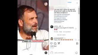 A misleading video of Rahul Gandhi is being circulated, falsely claiming that Congress wants to abolish the constitution.