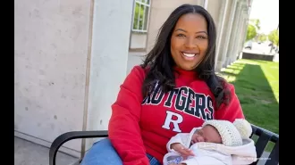A Rutgers PhD student will be double celebrating on Mother's Day with a newborn and graduation.