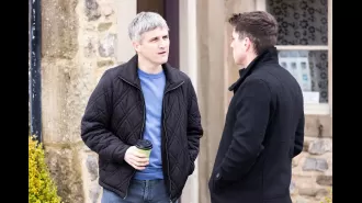 A father will be blamed for his son's death in upcoming Emmerdale episodes.