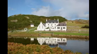 Stunning Scottish estate for sale, includes breathtaking views of Orkney Isles and a private island.