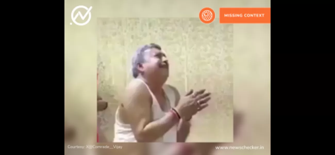 An old video of TMC's Kalyan Banerjee is being falsely shared as recent.