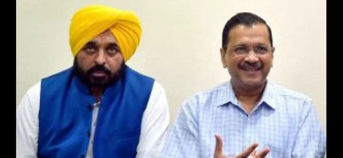Delhi's Chief Minister Kejriwal and Bhagwant Mann prayed at a Hanuman temple in the city.