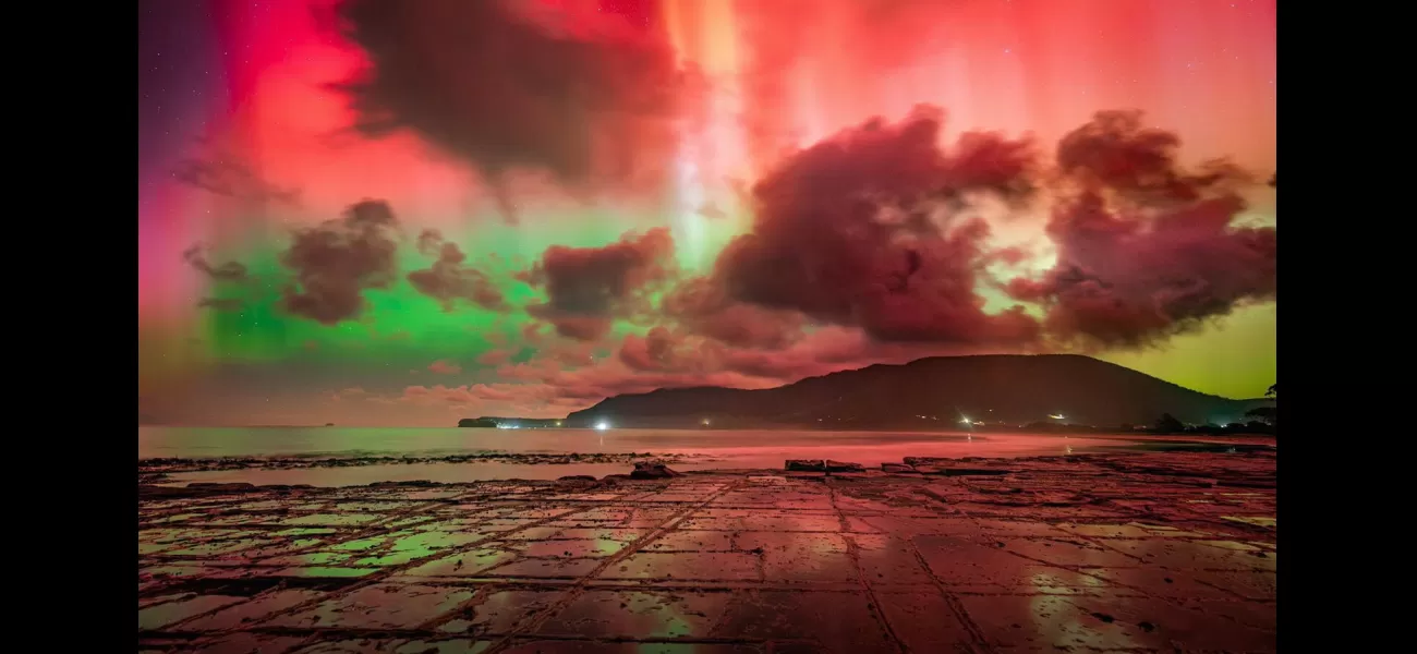 Southern skies shining with Aurora australis.