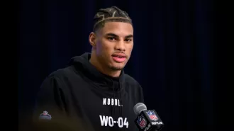Buffalo Bills' Keon Coleman works at Louisiana restaurant, taking customers' orders in a video.