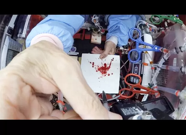 NASA's parabolic aircraft, known as the 'Vomit Comet,' shows what a murder would look like in space.