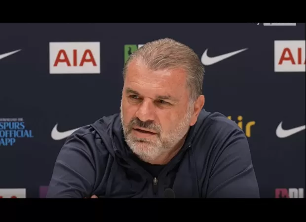 Soccer coach Postecoglou warns Manchester City while Arsenal hopes for help from rival Tottenham in title race.