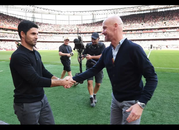 Arteta comments on the potential hiring of Erik ten Hag as Manchester United's manager.