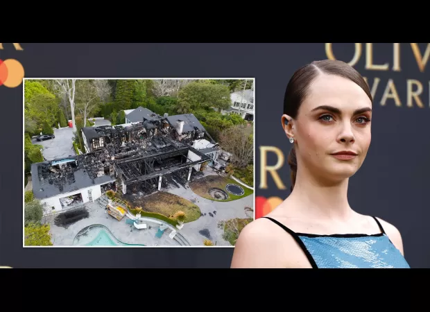 Cara Delevingne starts tearing down $7M LA mansion after fire.