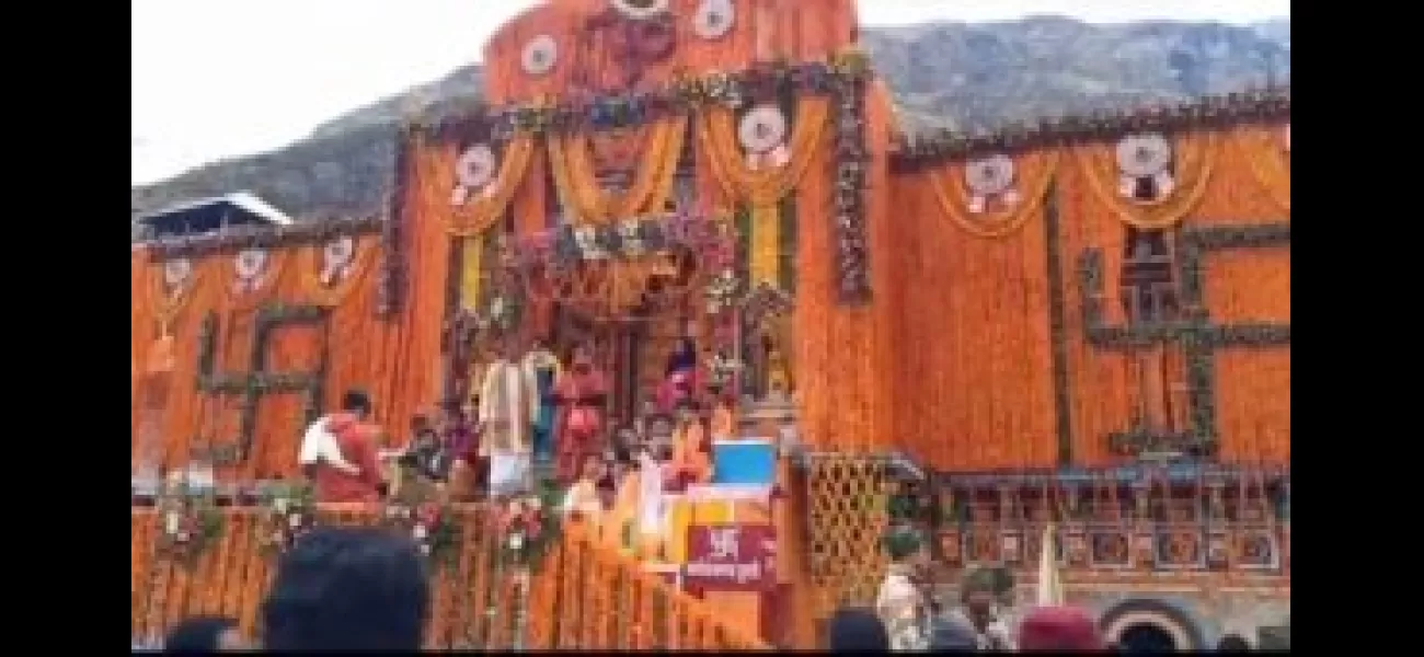 Uttarakhand's famous Badrinath temple is now open for pilgrims to visit.