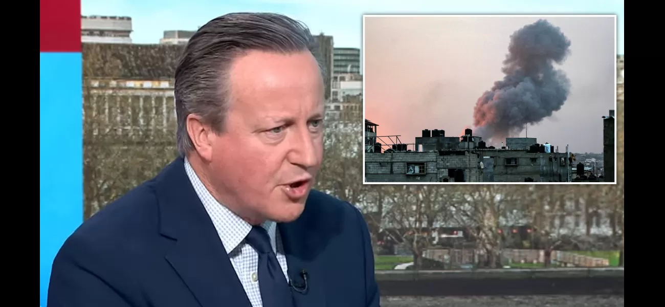 UK leader Cameron warns Israel to avoid banning arms & strengthen Hamas