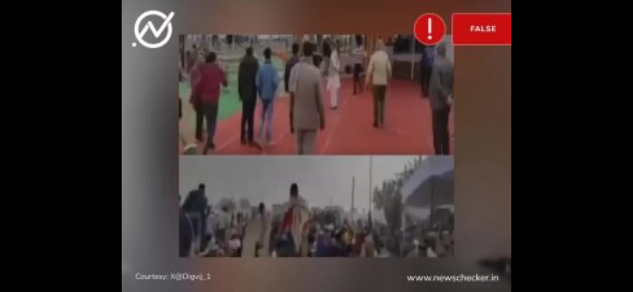 Outdated footage used to falsely allege vandalism at Haryana CM Nayab Singh Saini's event.