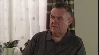 George is faced with a tough choice on Coronation Street as he worries about losing everything he cares about.