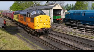 At a summer festival, passengers were onboard when a vintage train derailed.