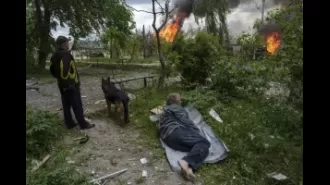 Many people evacuate from northeastern Ukraine as Russia launches a fresh attack on the border.