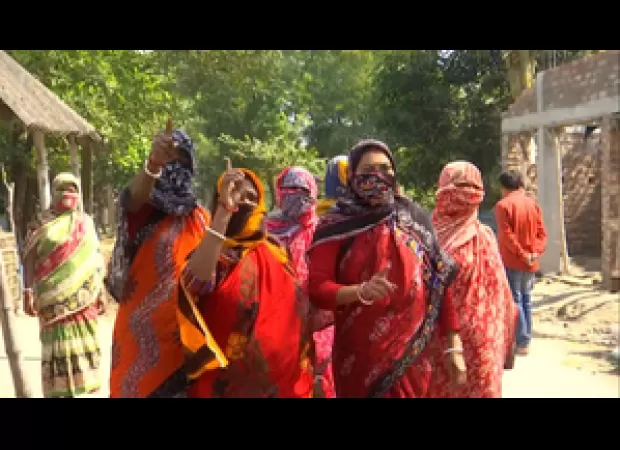 Video alleges 70 women paid to protest in Sandeshkhali.