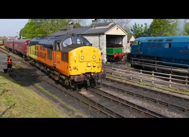At a summer festival, passengers were onboard when a vintage train derailed.