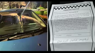 Healthcare workers' cars vandalized with glue and flour in dispute over parking.