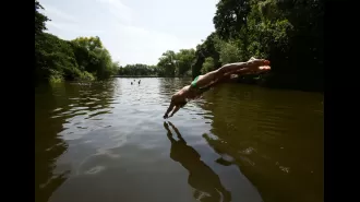 Map displays locations for refreshing wild swims.