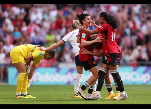 Man Utd beats Tottenham to win Women’s FA Cup for the first time ever.