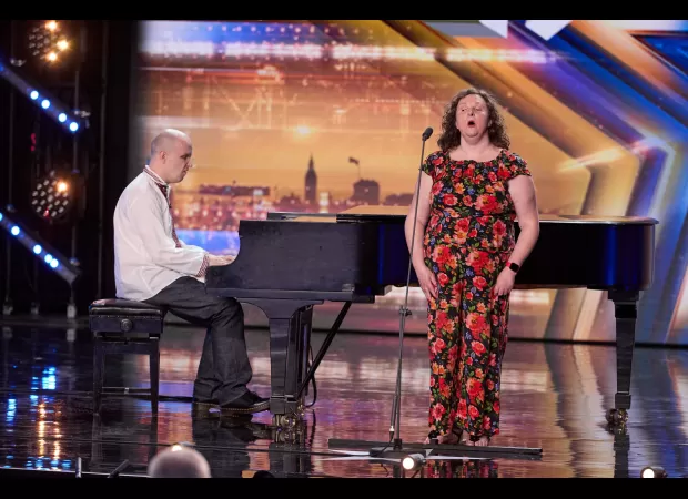 Blind couple's act on Britain's Got Talent leaves viewers emotional.