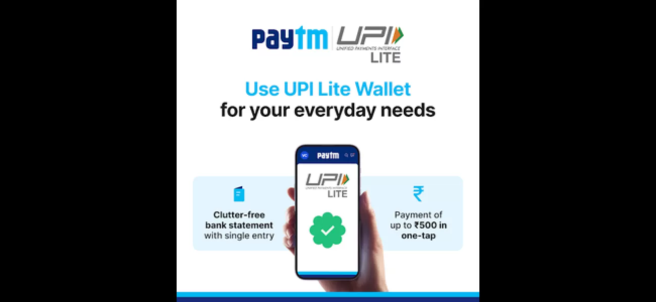 Paytm promotes UPI Lite Wallet for small, frequent transactions.