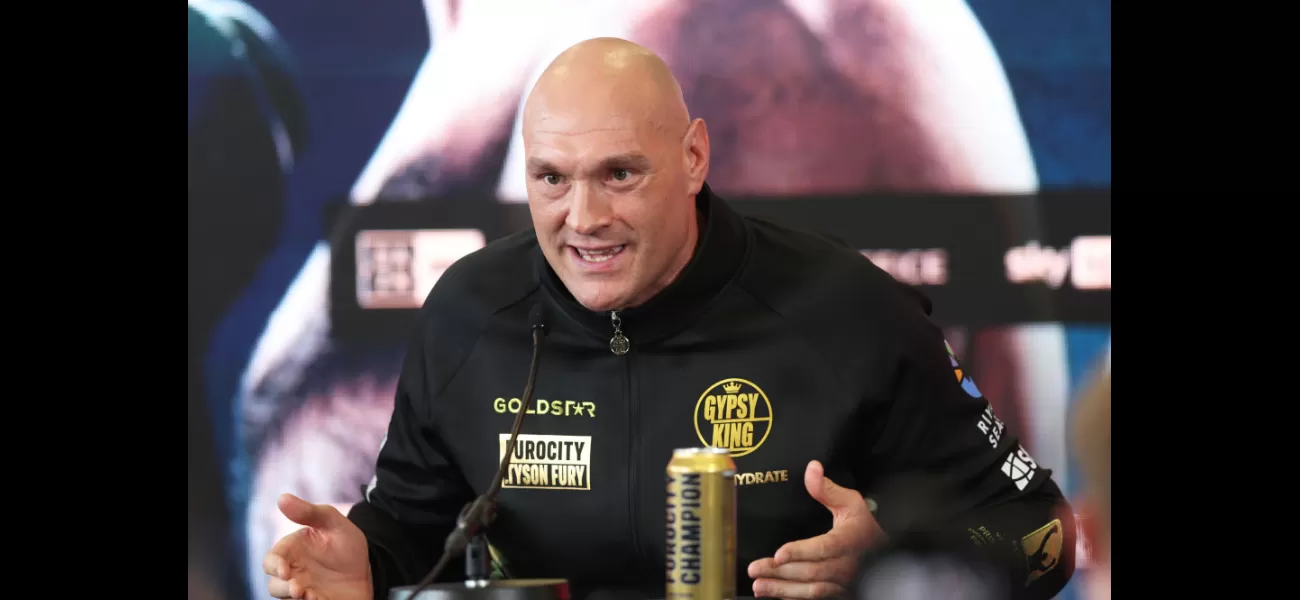 Tyson Fury left media day for Usyk fight on crutches due to unknown reasons.