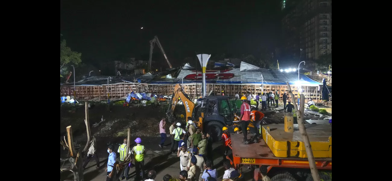 Four individuals killed after billboard topples in heavy Mumbai storm.