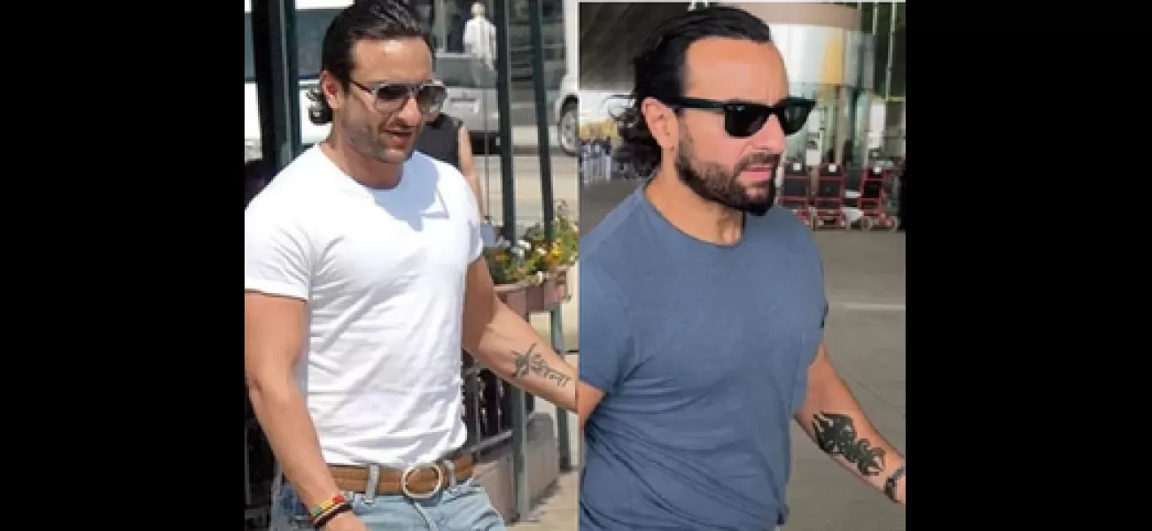 Saif Ali Khan alters his well-known tattoo of Kareena
