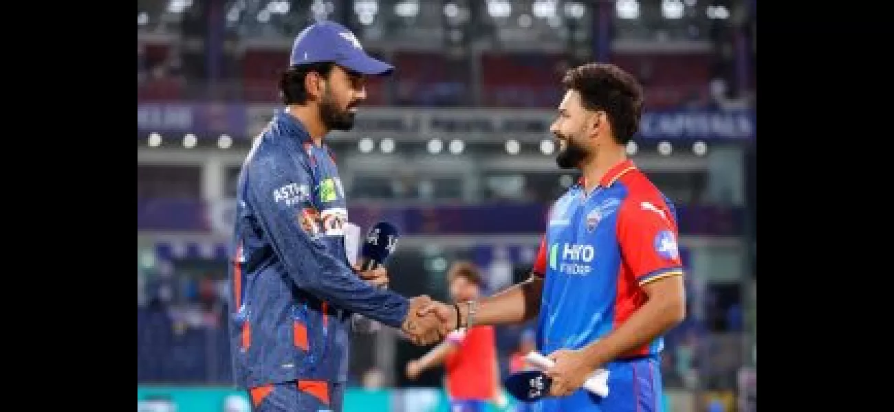 LSG won the coin toss and chose for DC to bat first in the IPL match.