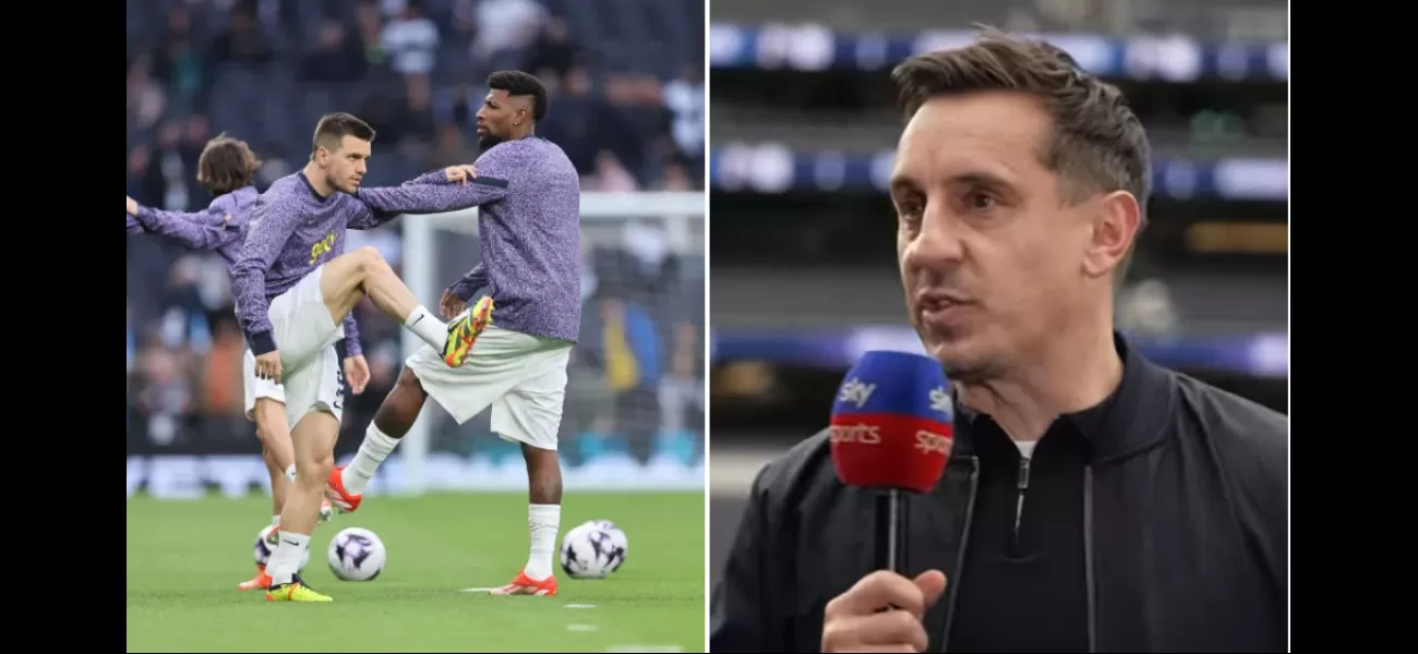 Neville shares what Spurs coach said about team talk before Manchester City loss.