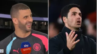 Walker makes fun of Arsenal supporters who caused disturbance with fireworks at hotel