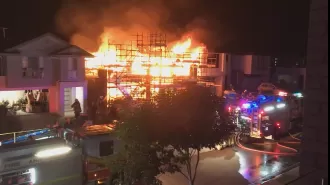 Two boys, 13 and 15, accused of starting fire that destroyed homes in Brisbane's north.