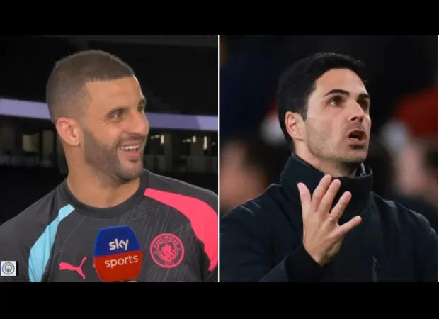 Walker makes fun of Arsenal supporters who caused disturbance with fireworks at hotel