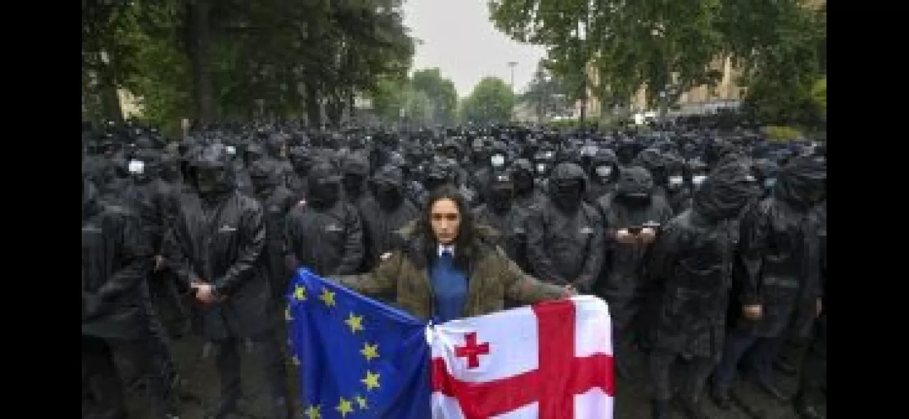 Demonstrators in Georgia's capital city are rallying against a new Russian law.
