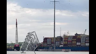 A cargo ship, which left port hours after experiencing a power outage, is responsible for the collapse of a Baltimore bridge.
