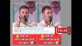 Rahul Gandhi's edited video suggests that he believes Narendra Modi will win the 2024 Indian elections.