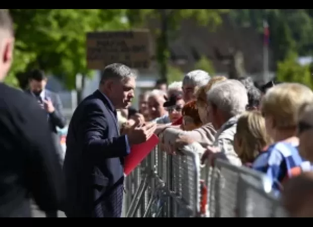 Slovakia's leader injured in shooting incident.