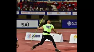 India's Neeraj Chopra takes gold in first home competition in three years.