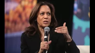 Kamala Harris shares her determination to break barriers and shatter expectations at a leadership summit.