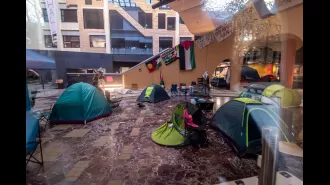 Pro-Palestine demonstrators refuse to vacate Melbourne University building.