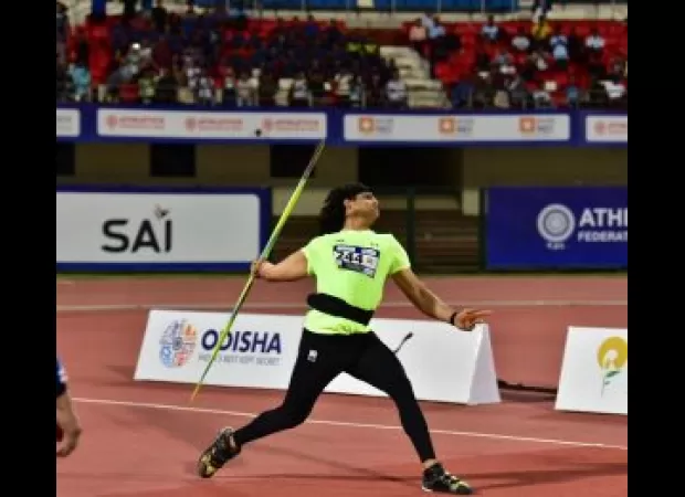 India's Neeraj Chopra takes gold in first home competition in three years.