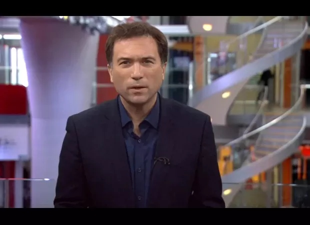 BBC newsreader surprised to be performing at Glastonbury 2024.