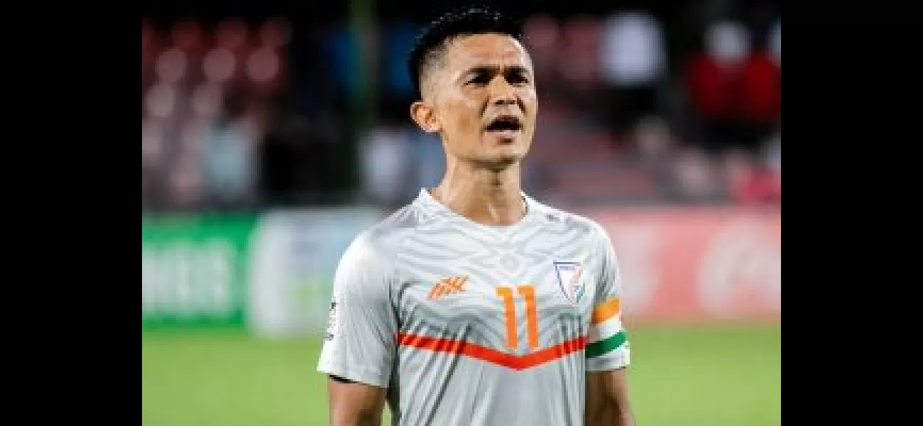 Legendary Indian footballer Sunil Chhetri announces retirement after final match against Kuwait.