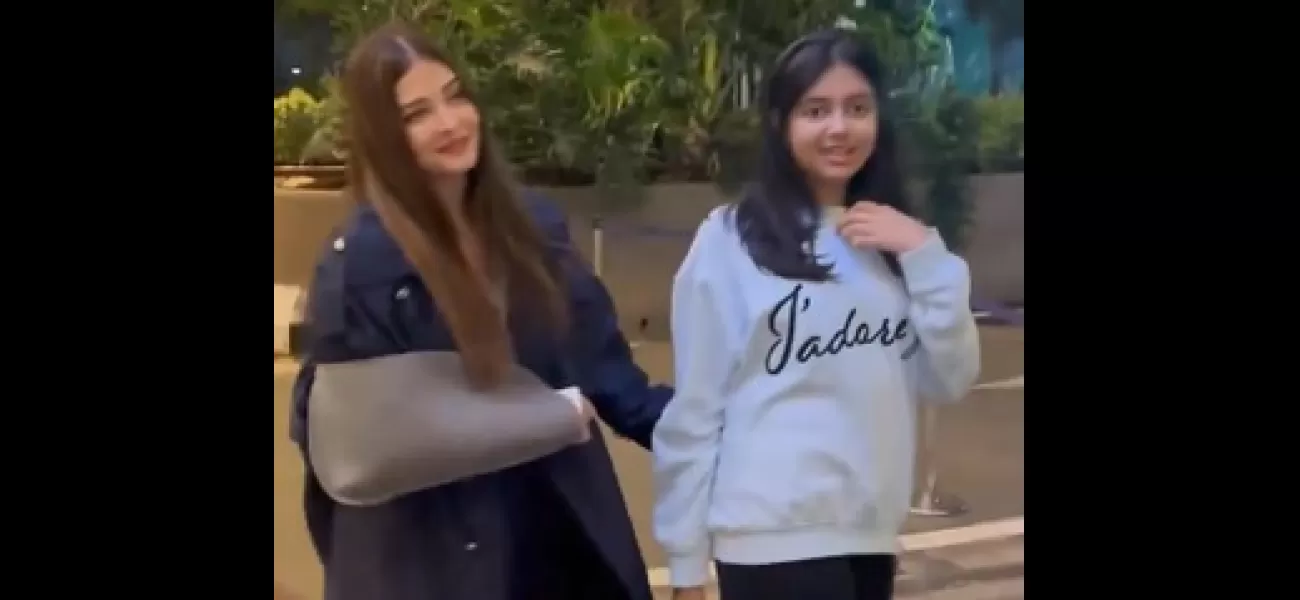Aishwarya Rai Bachchan, who is injured, travels to Cannes with her daughter Aaradhya.